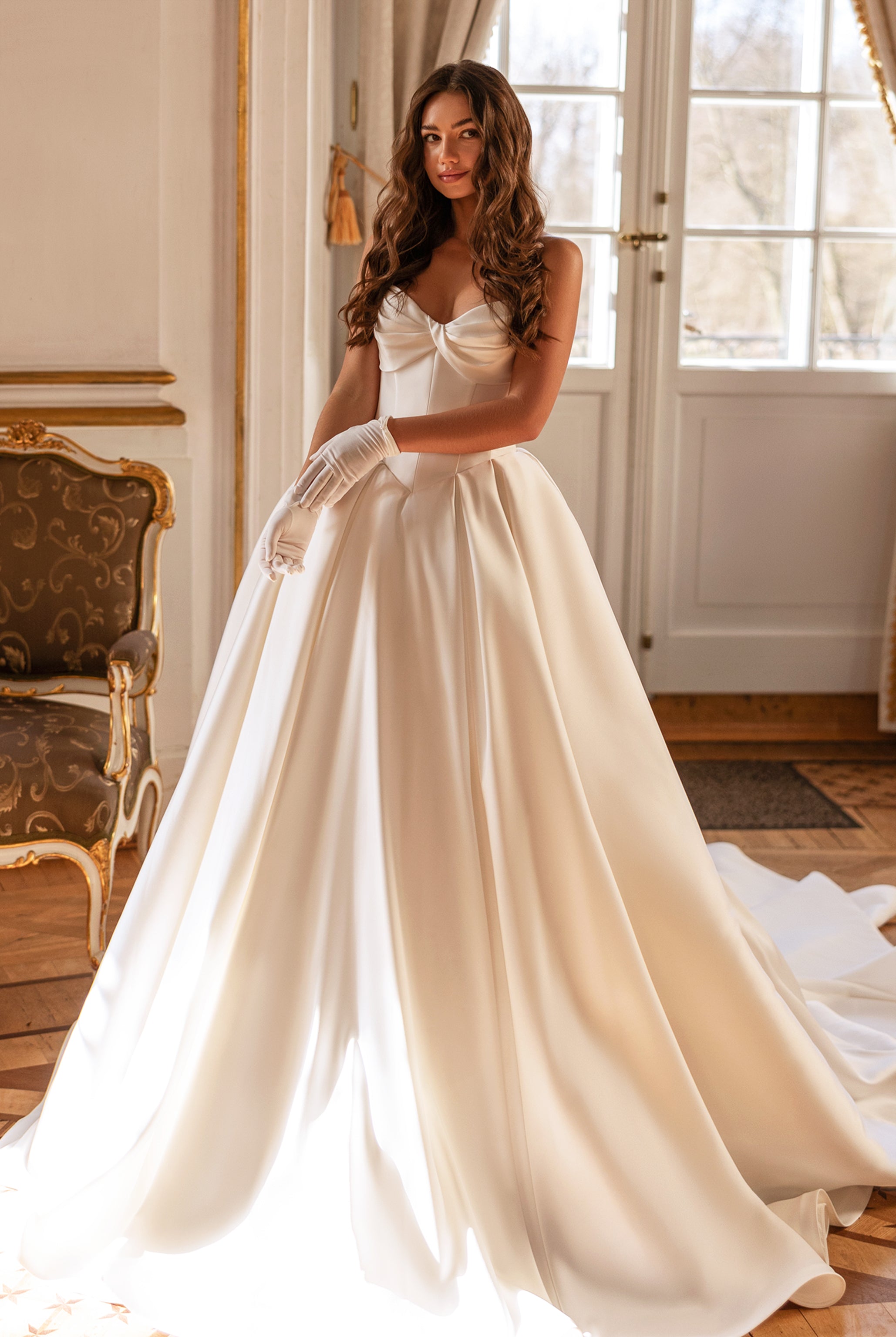 princess wedding dress with sweetheart neckline QUENIE | perfect for U.S Adeleis  Custom-Made Ball Gown