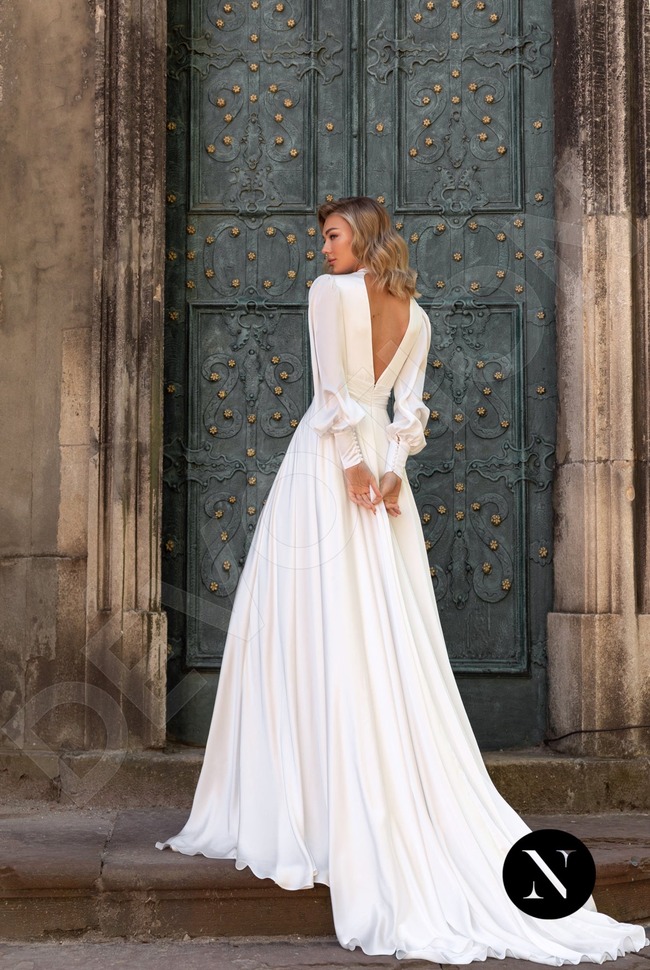 high neck long sleeve a line wedding dress Elegant Long Sleeves A-line High Neck Floral Lace Appliques Wedding Dr YESBABYONLINE
