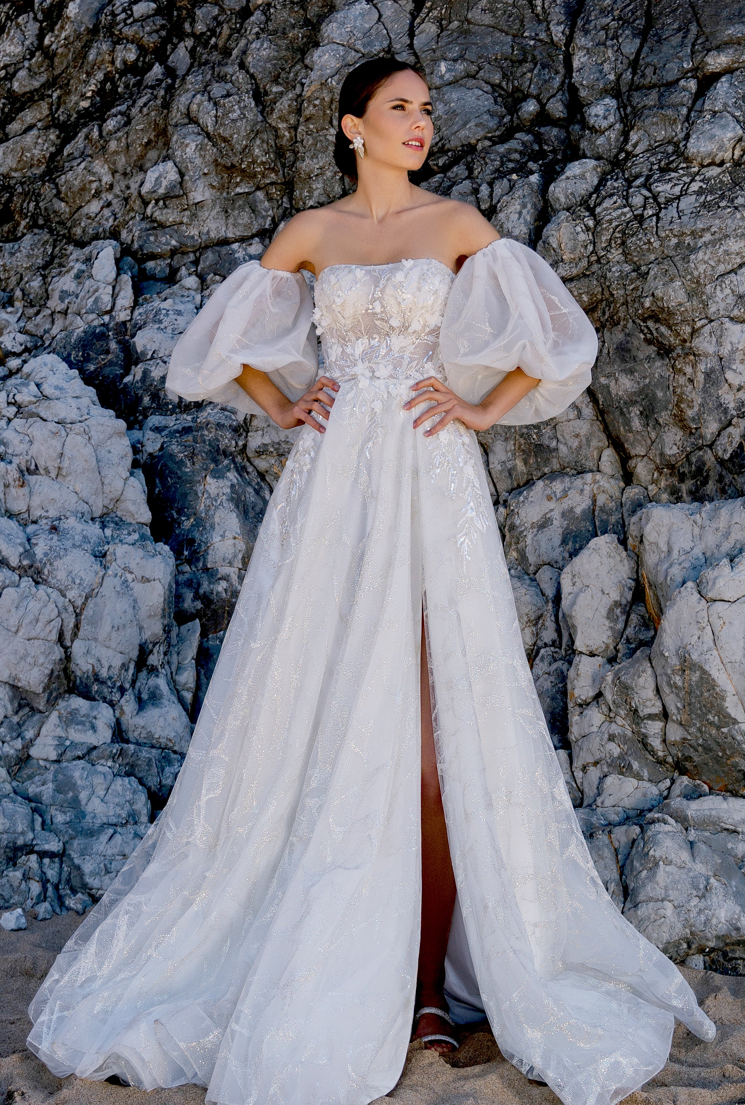 Custom-Made A-line Straight across Wedding Dress  $1,990 | Devotion Dresses