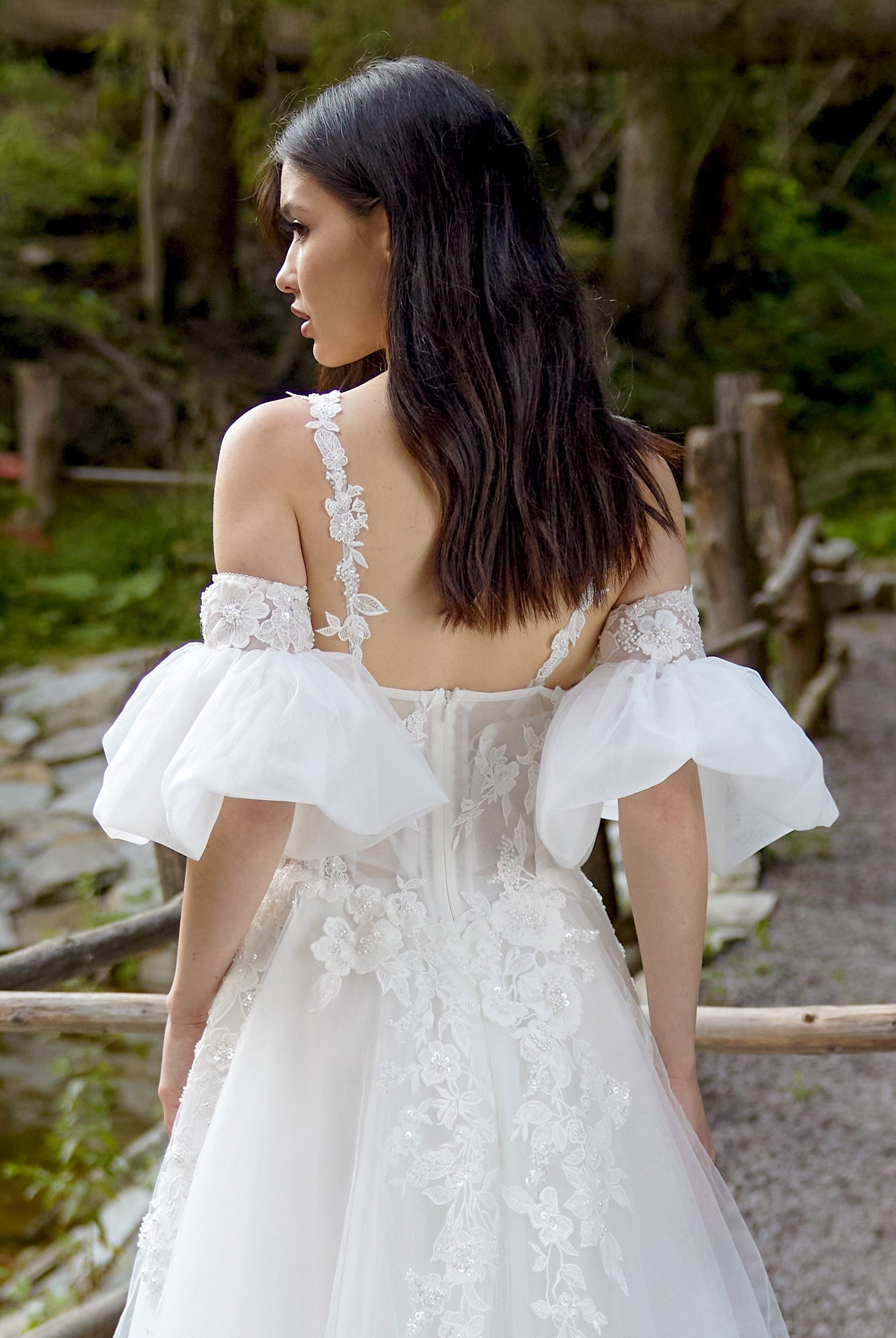 Custom-Made A-line Illusion Wedding Dress  $2,050 | Devotion Dresses
