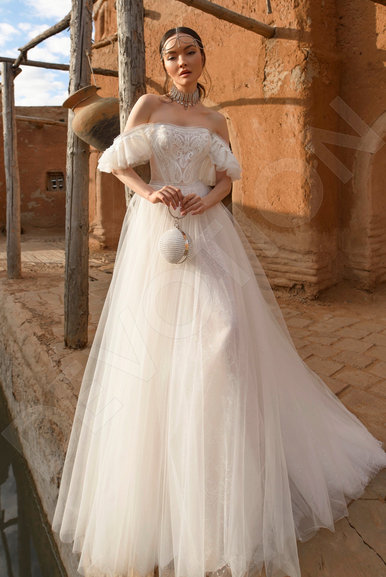 chinese dress ladies Casablanca Bridal 2553 Verity A-Line Strapless Sheer Floral Tulle Bodi