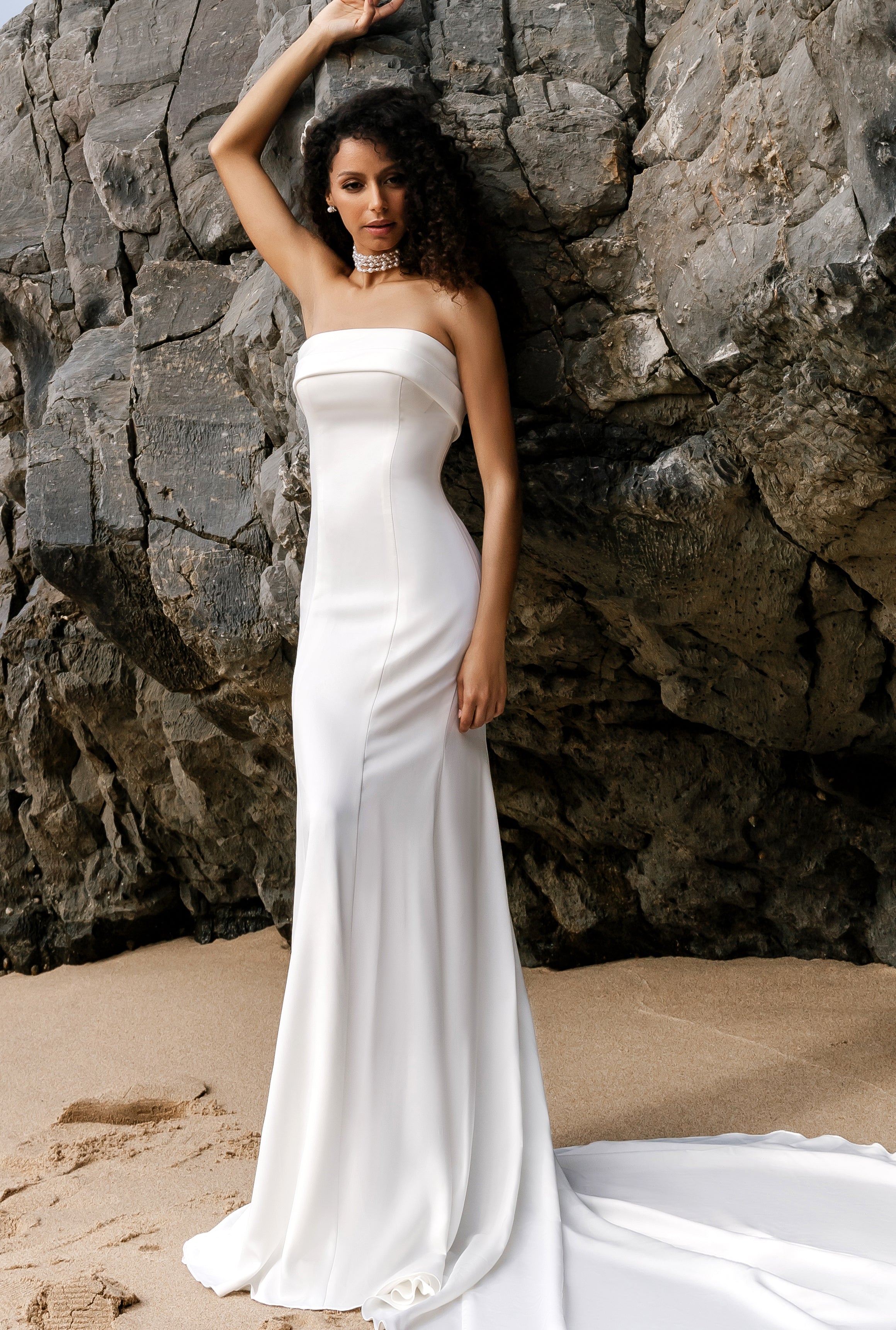 Custom-Made Mermaid Straight across Wedding Dress  $1,530 | Devotion  Dresses