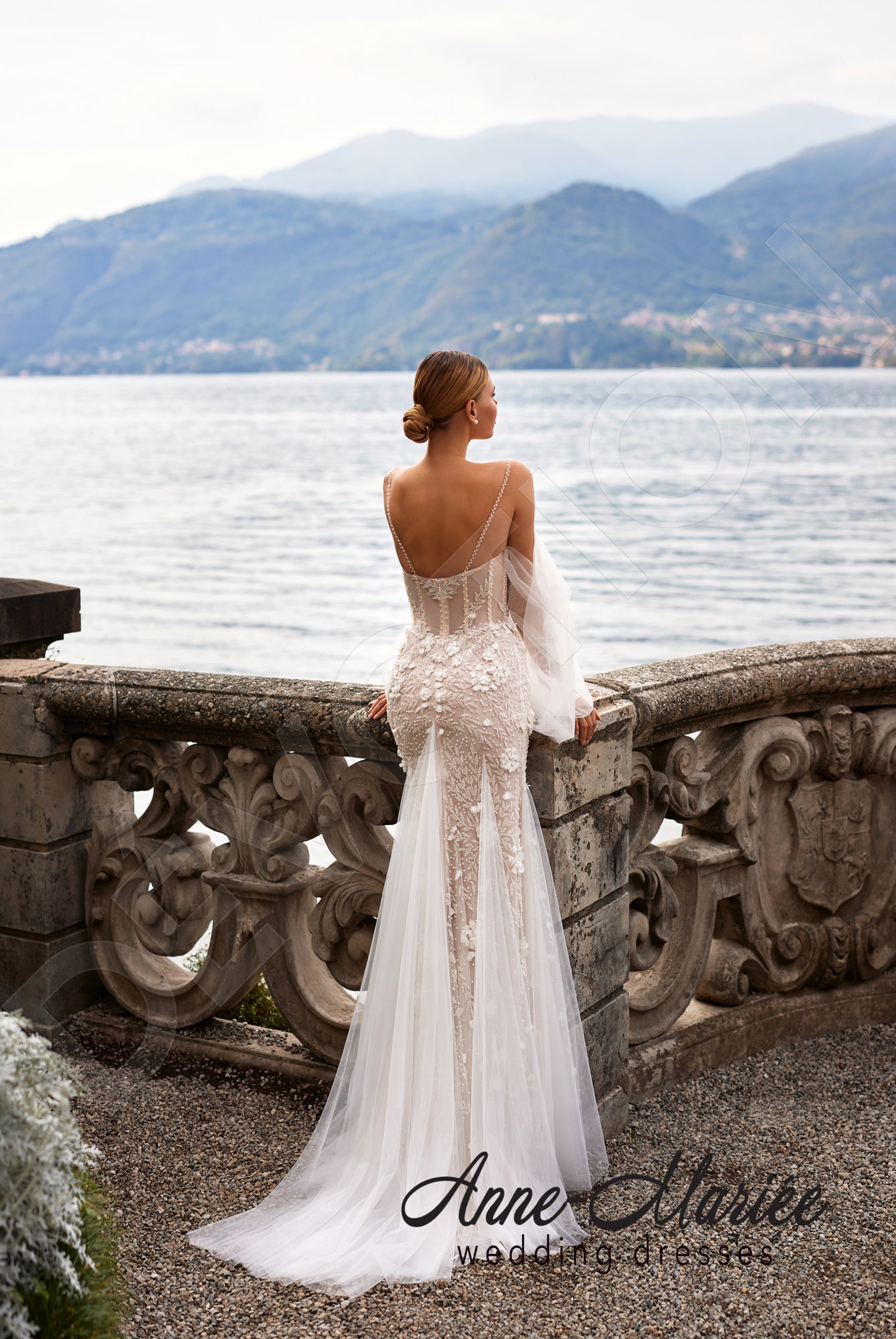 chinese dress ladies Women Wholesale Elegant Lace Bodice Fishtail Wedding Dress main image 1