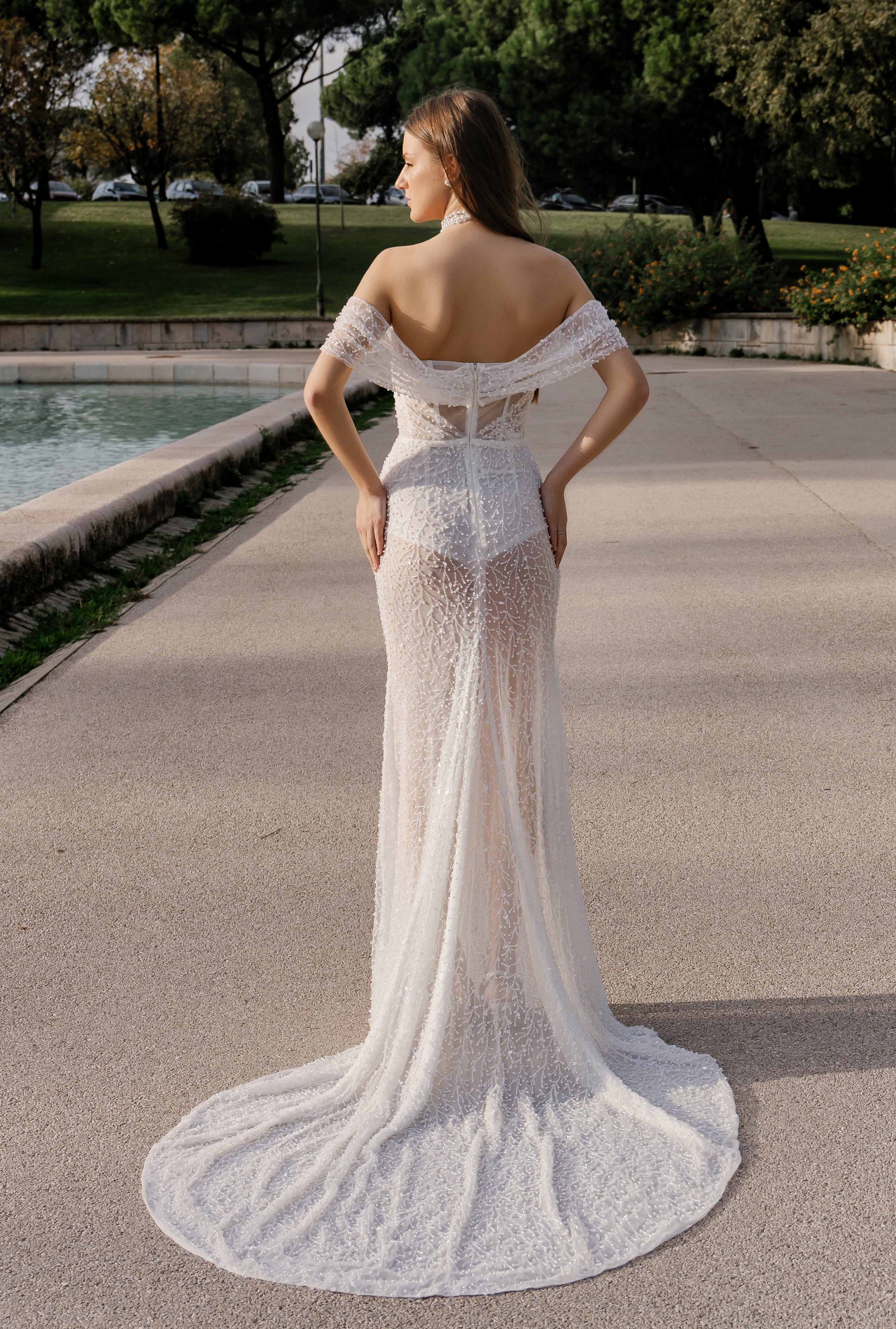 trumpet mermaid sweetheart wedding dress Trumpet/Mermaid Sweetheart Sleeveless Court Train Matte Satin Bride Wedding Dress With Flower(s)