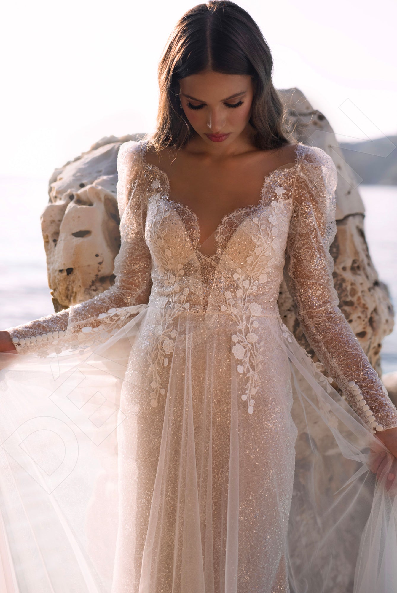 Custom-Made Mermaid Illusion Wedding Dress  $2,350 | Devotion Dresses