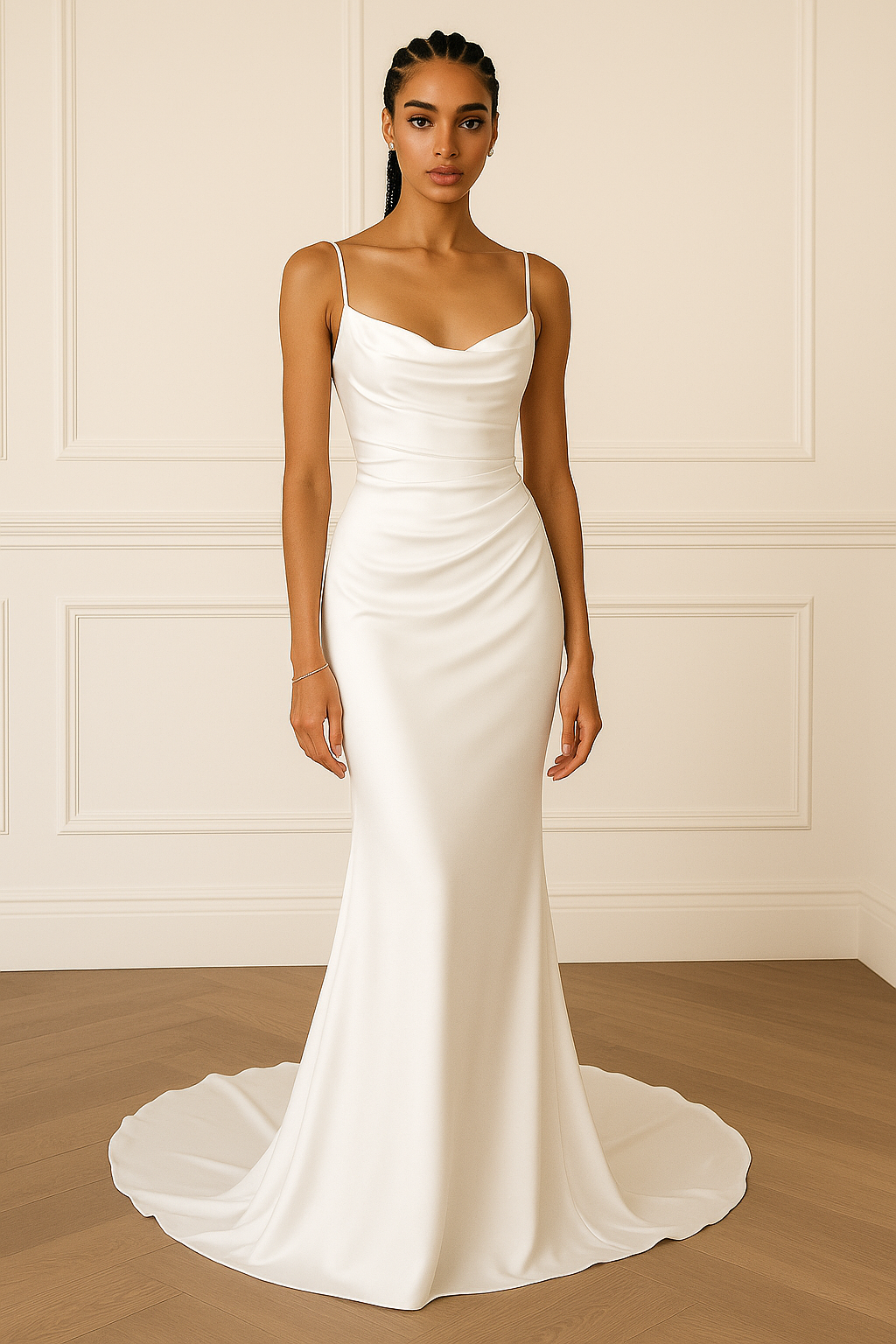 lace short sleeve white dress & TULLE WEDDING GOWN CDWL035 chic look KissProm White Sweetheart V Size:36
