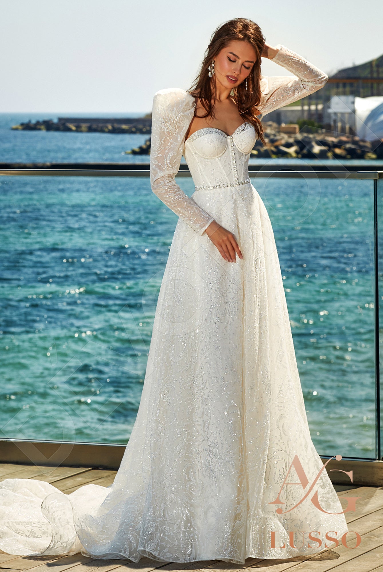 Custom-Made A-line Queen Anne Wedding Dress $2,050 | Devotion Dresses Custom-Made A-line Queen Anne Wedding Dress $2,050 | Devotion Dresses