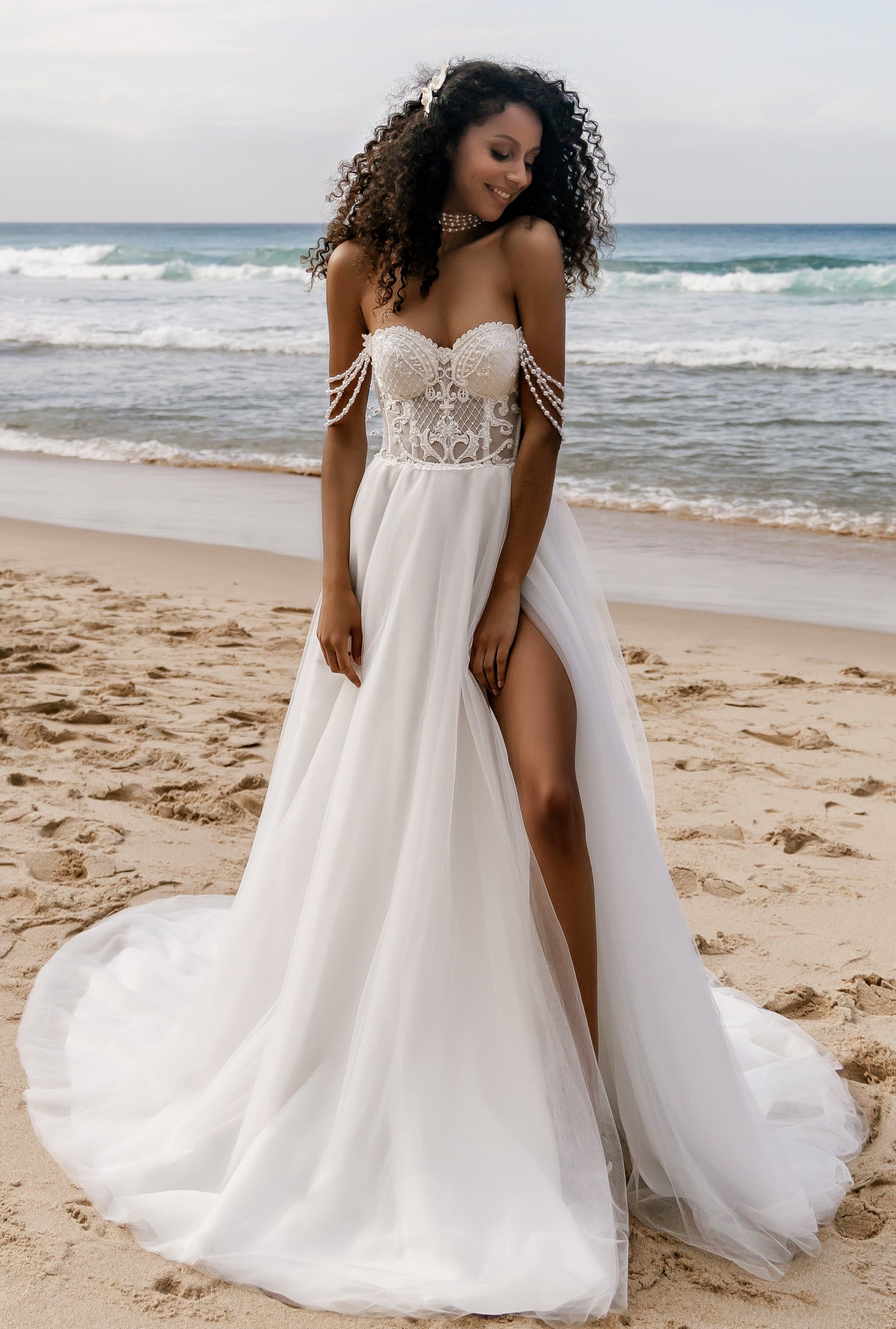 sachin and babi light blue dress What Wedding Dress You Should Choose Based on Your Engagement Ring? –  David's House of Diamonds main image 0