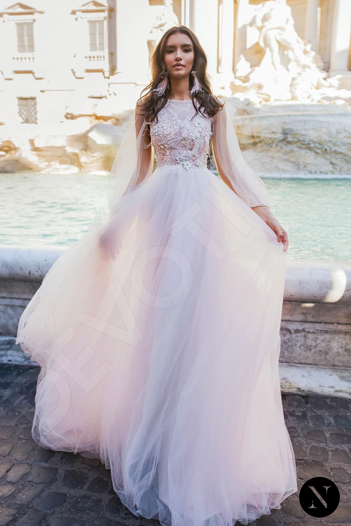 powder pink wedding dress Blush Pink Wedding Dress, Blush Corset Fairy Wedding Gown, Princess Wedding Dress, Fantasy Wedding Dress, Tulle Church Wedding Dress