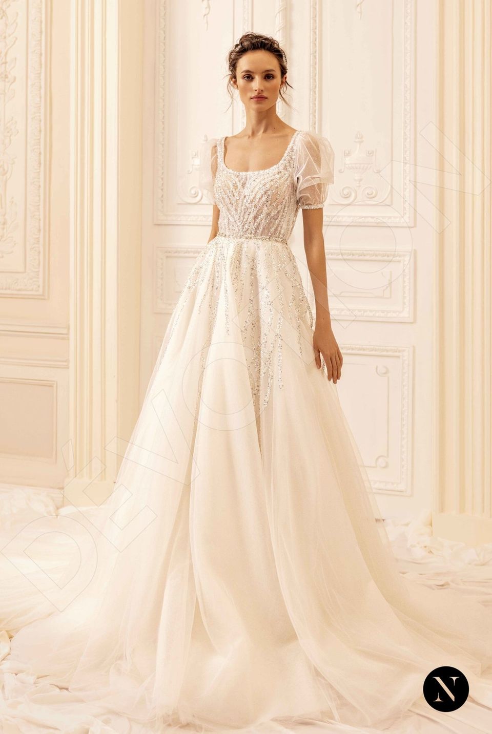 bella's wedding dress Long Sleeve Twilight Satin Wedding Dress With Lace Back | Bella