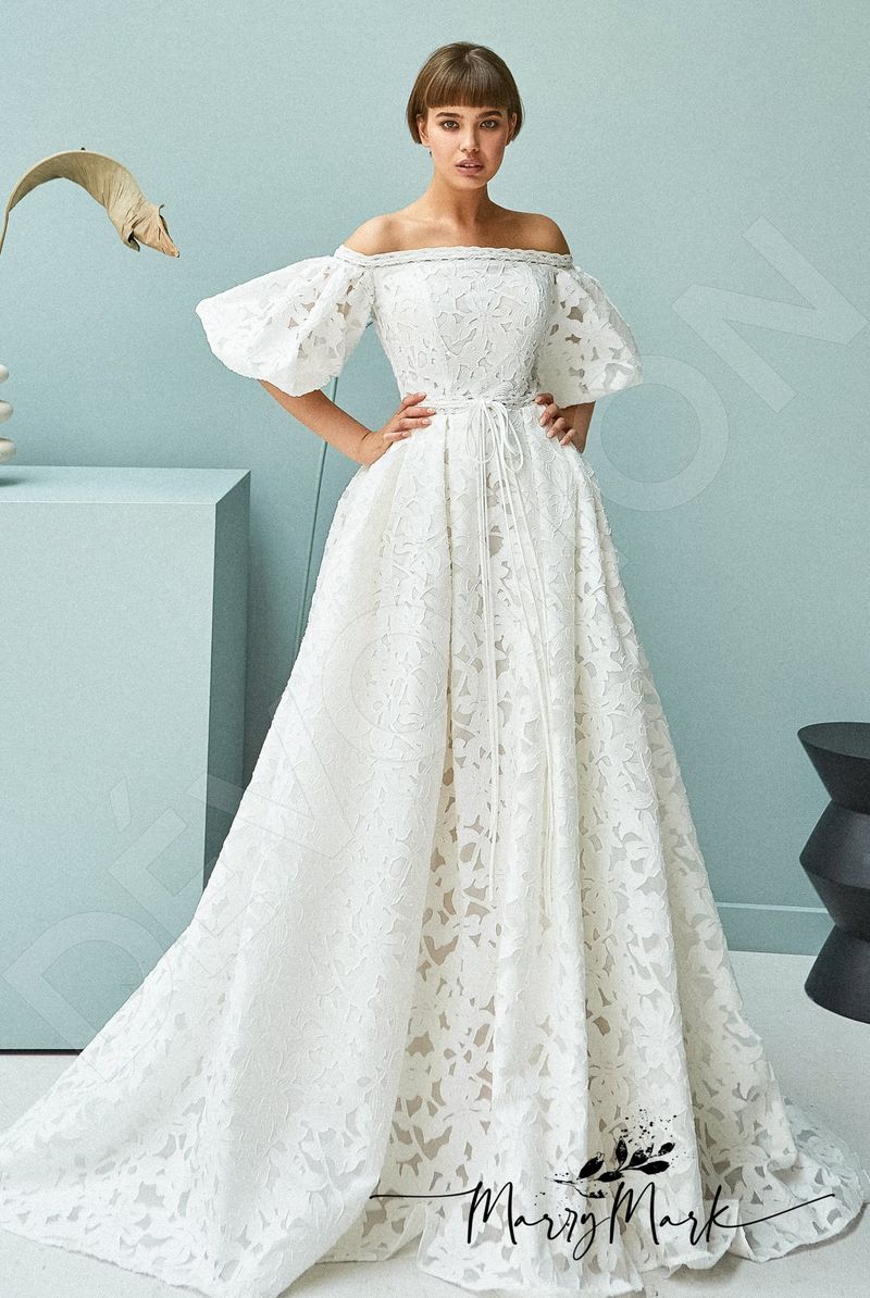 Custom-Made A-line Off-shoulder Wedding Dress $1,990 | Devotion Dresses Custom-Made A-line Off-shoulder Wedding Dress $1,990 | Devotion Dresses