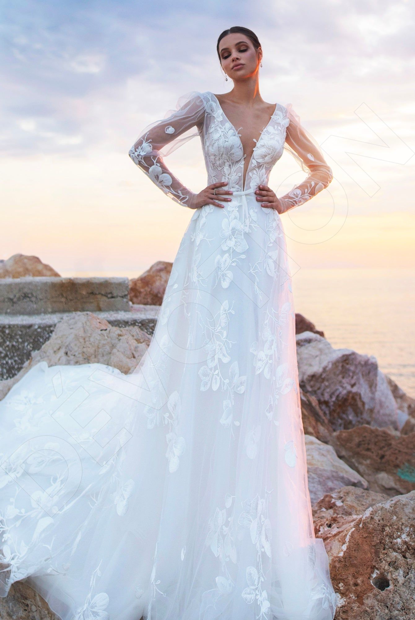 white dress beach pictures Blue by Enzoani: Sienna