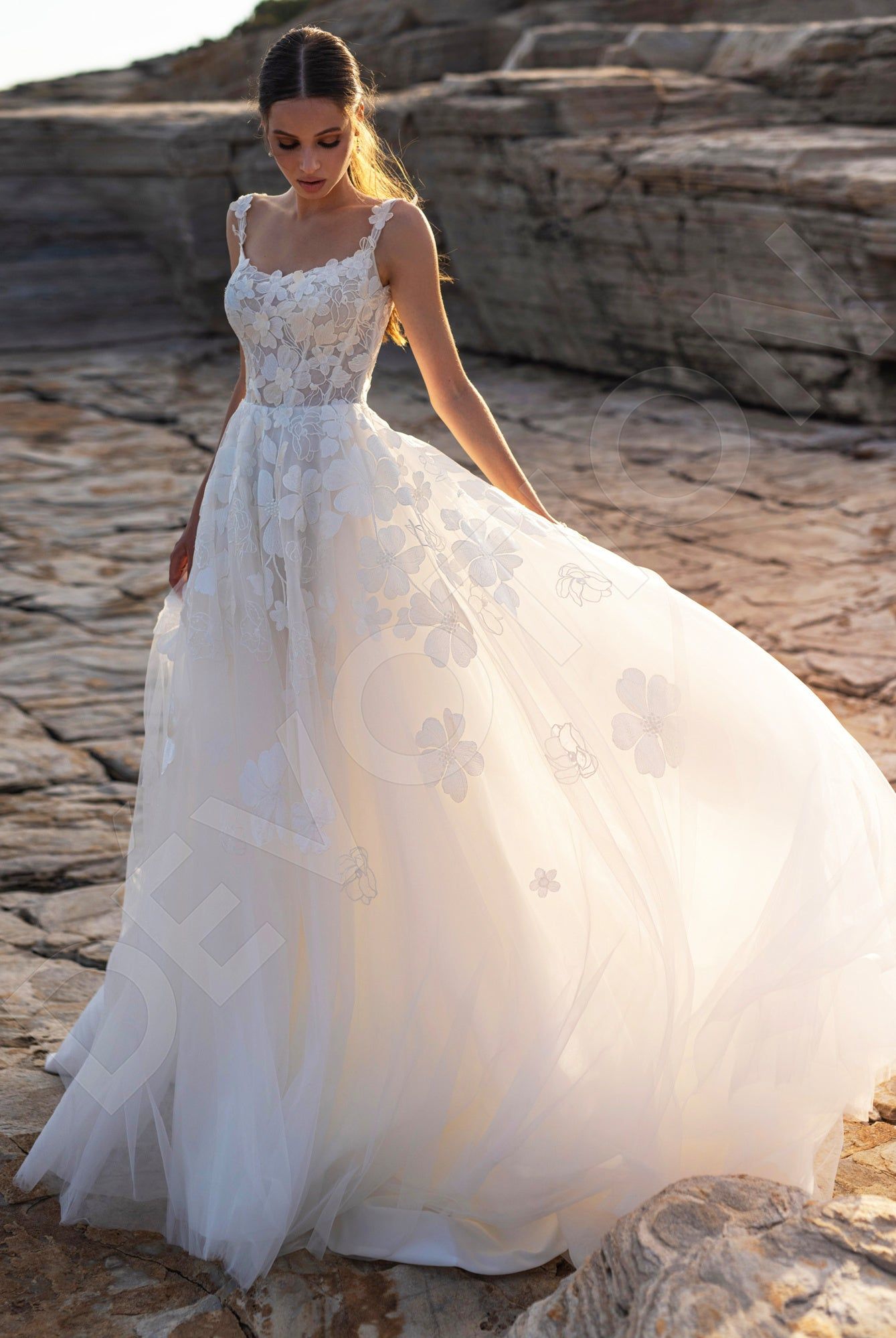 wedding dress with daisy lace Daisy Daze Bridal Gown Teuta Matoshi