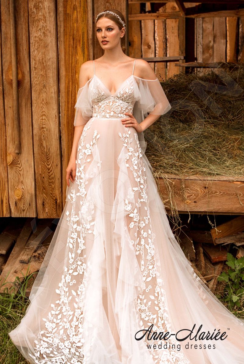 Custom-Made A-line Deep V-neck Wedding Dress $2,350 | Devotion Dresses Custom-Made A-line Deep V-neck Wedding Dress $2,350 | Devotion Dresses