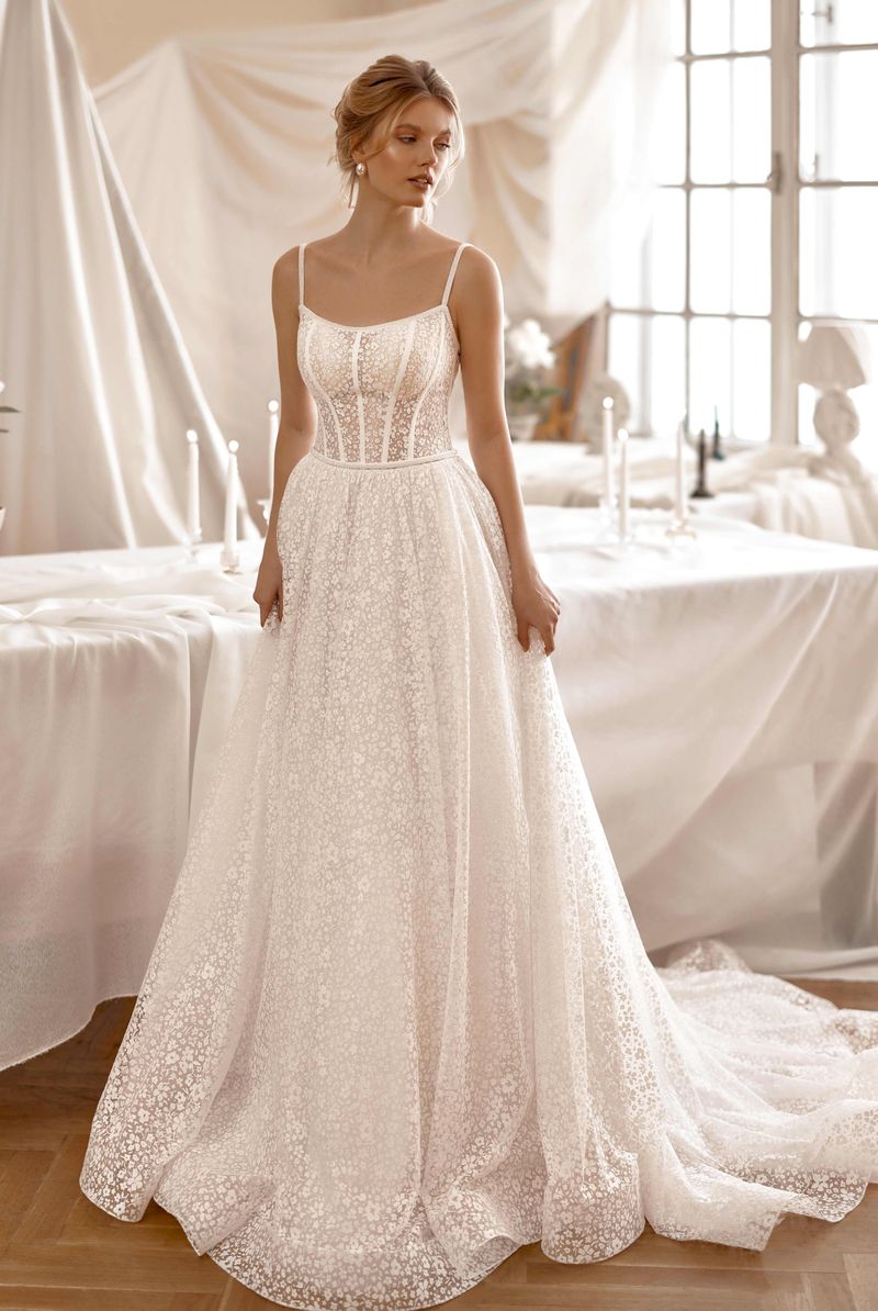 Custom-Made A-line Scoop Wedding Dress $1,990 | Devotion Dresses Custom-Made A-line Scoop Wedding Dress $1,990 | Devotion Dresses