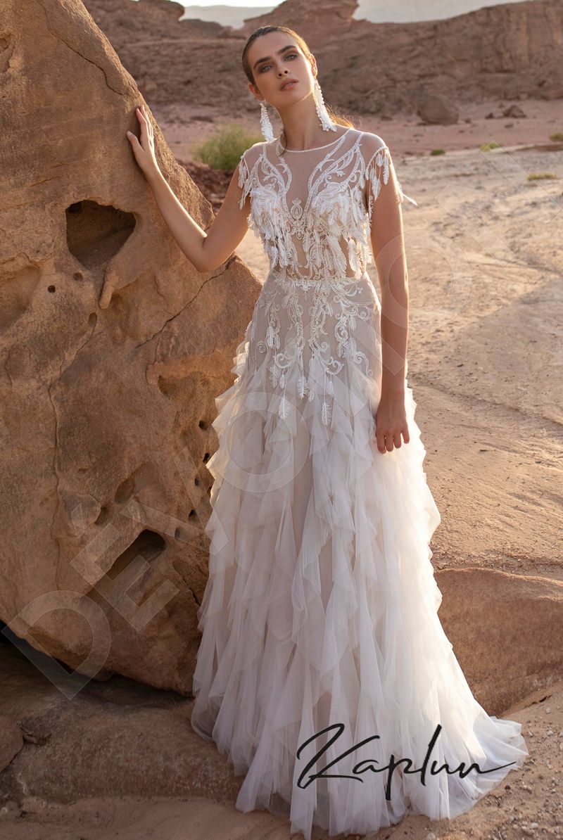 Custom-Made A-line Illusion Wedding Dress $2,090 | Devotion Dresses Custom-Made A-line Illusion Wedding Dress $2,090 | Devotion Dresses