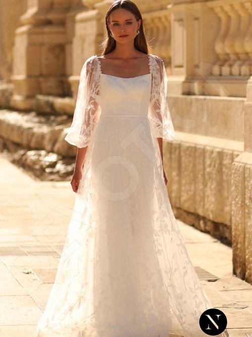 Three-Quarter Sleeve Wedding Dresses | Refined & Vintage | Devotion Dresses Three-Quarter Sleeve Wedding Dresses | Refined & Vintage | Devotion Dresses