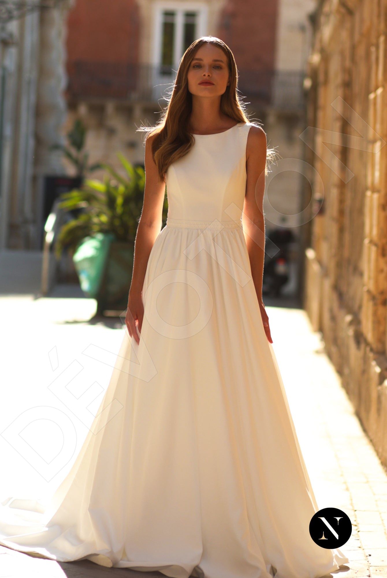 Custom-Made A-line Bateau Wedding Dress  $2,150 | Devotion Dresses