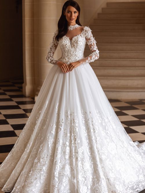 Illusion Neckline Wedding Dresses | Sheer Detailing | Devotion Dresses Illusion Neckline Wedding Dresses | Sheer Detailing | Devotion Dresses
