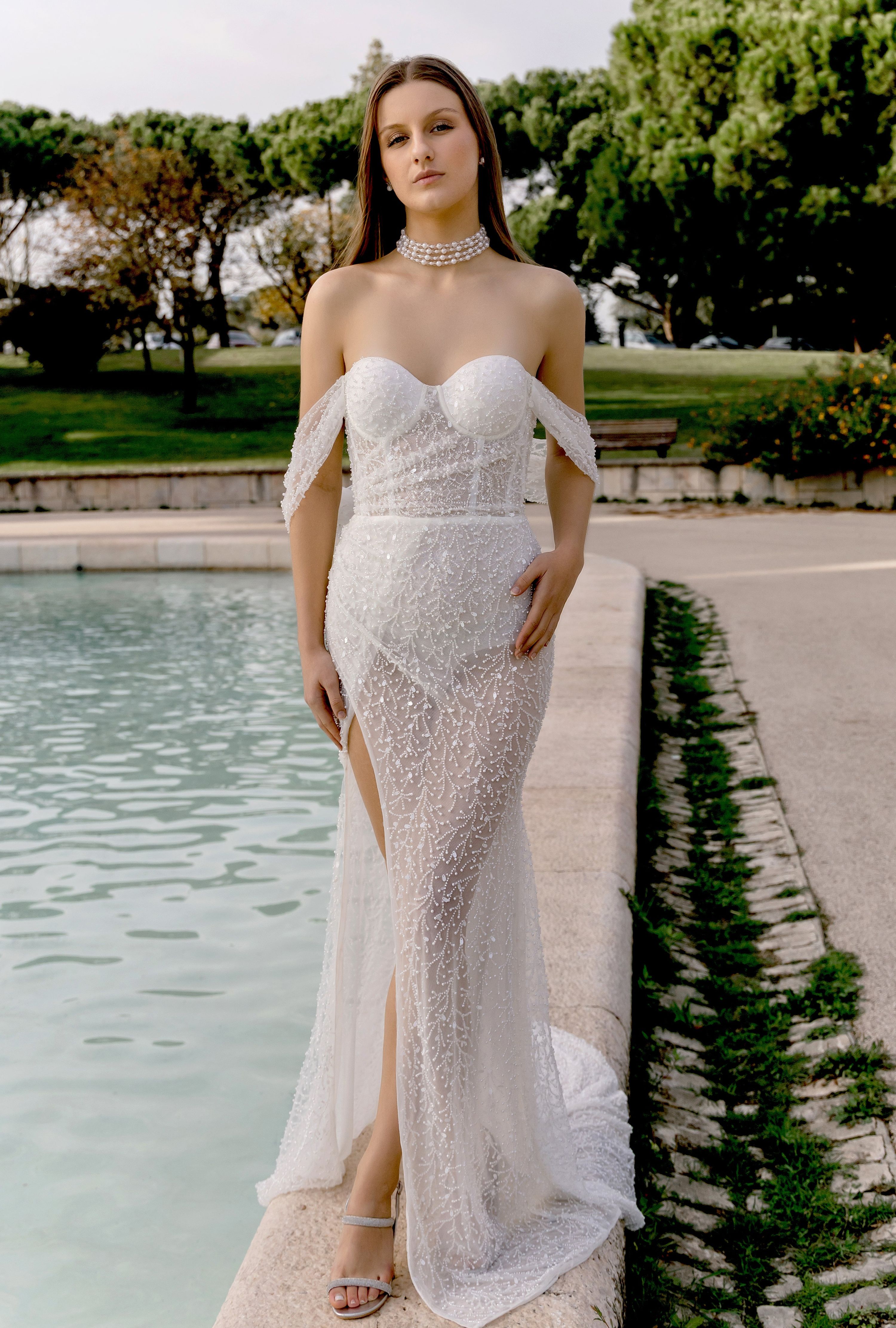 Julia  Custom-Made Mermaid Sweetheart Neckline Wedding Dress