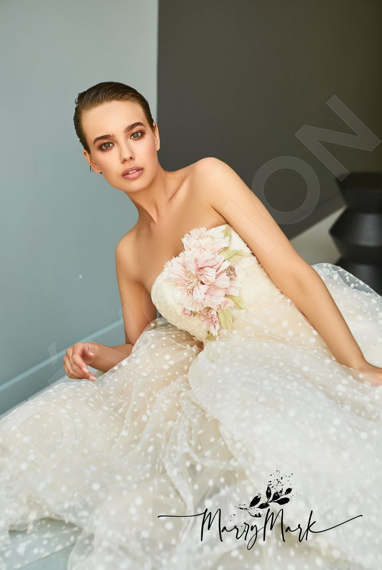 Lisma  Custom-Made A-line Straight across Neckline Wedding Dress
