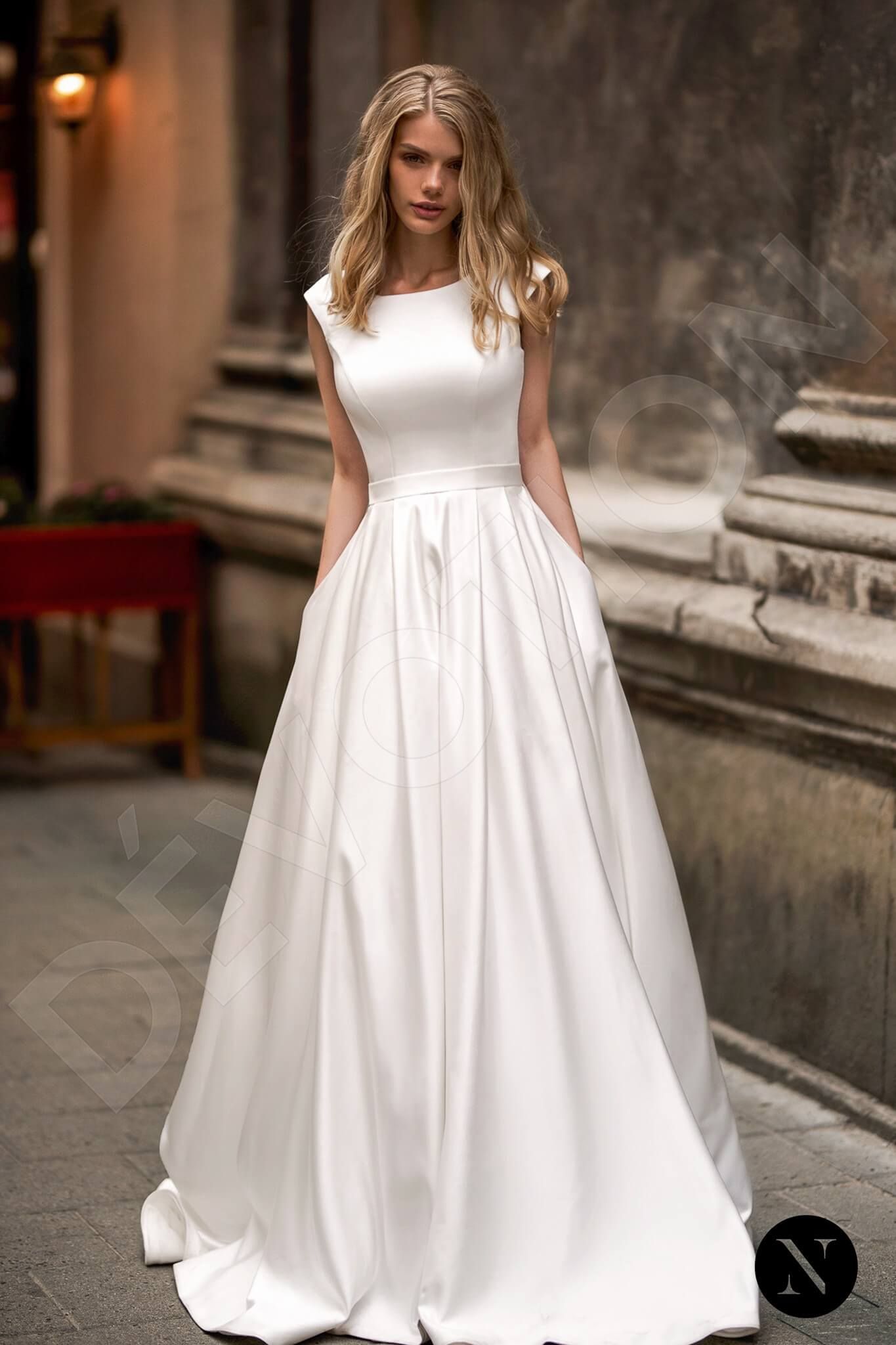 ancient egyptian dress Minimalist Long Sleeve Satin Mermaid Wedding Bridal Dress, Custom Eleg   Shindig Threads