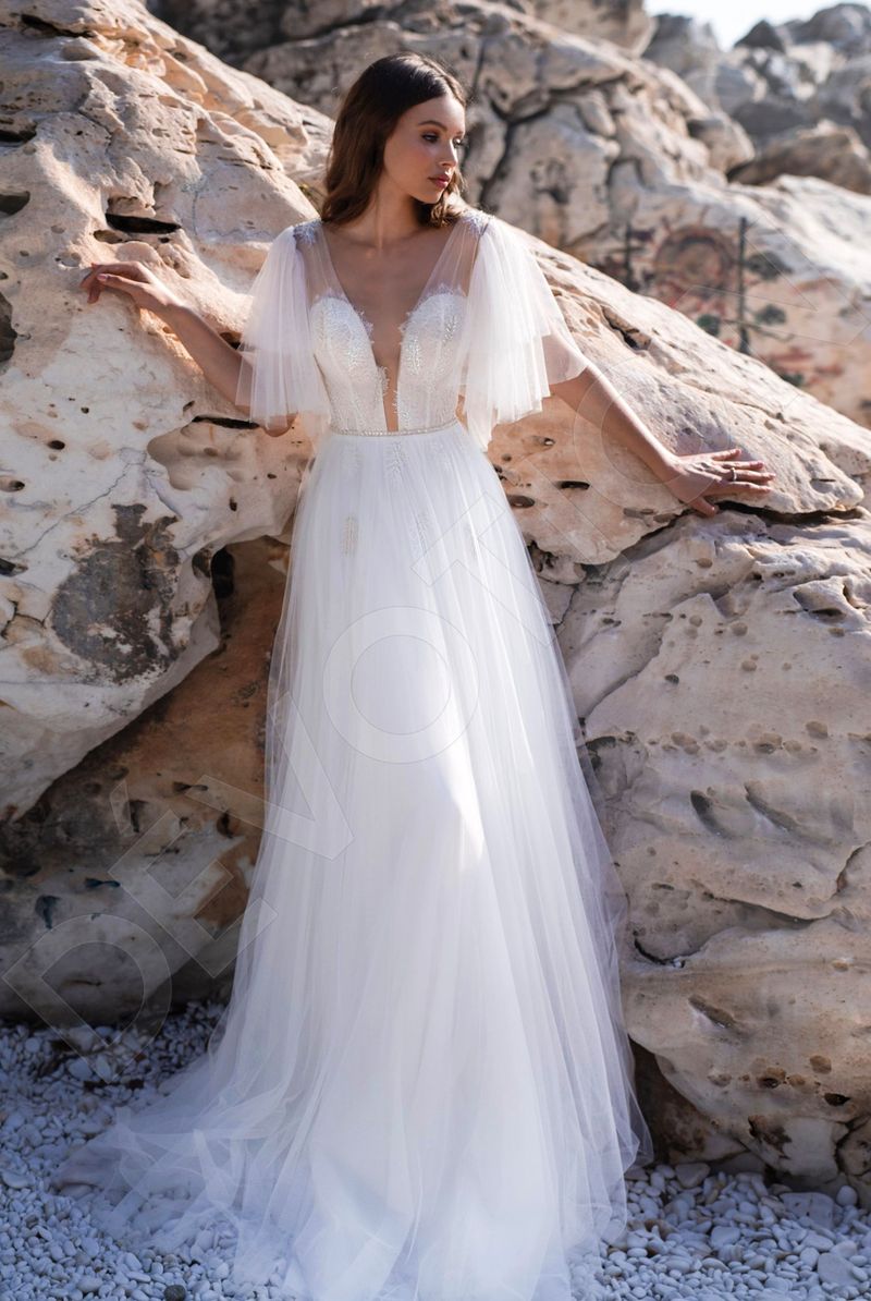 Custom-Made A-line Illusion Wedding Dress $2,090 | Devotion Dresses Custom-Made A-line Illusion Wedding Dress $2,090 | Devotion Dresses