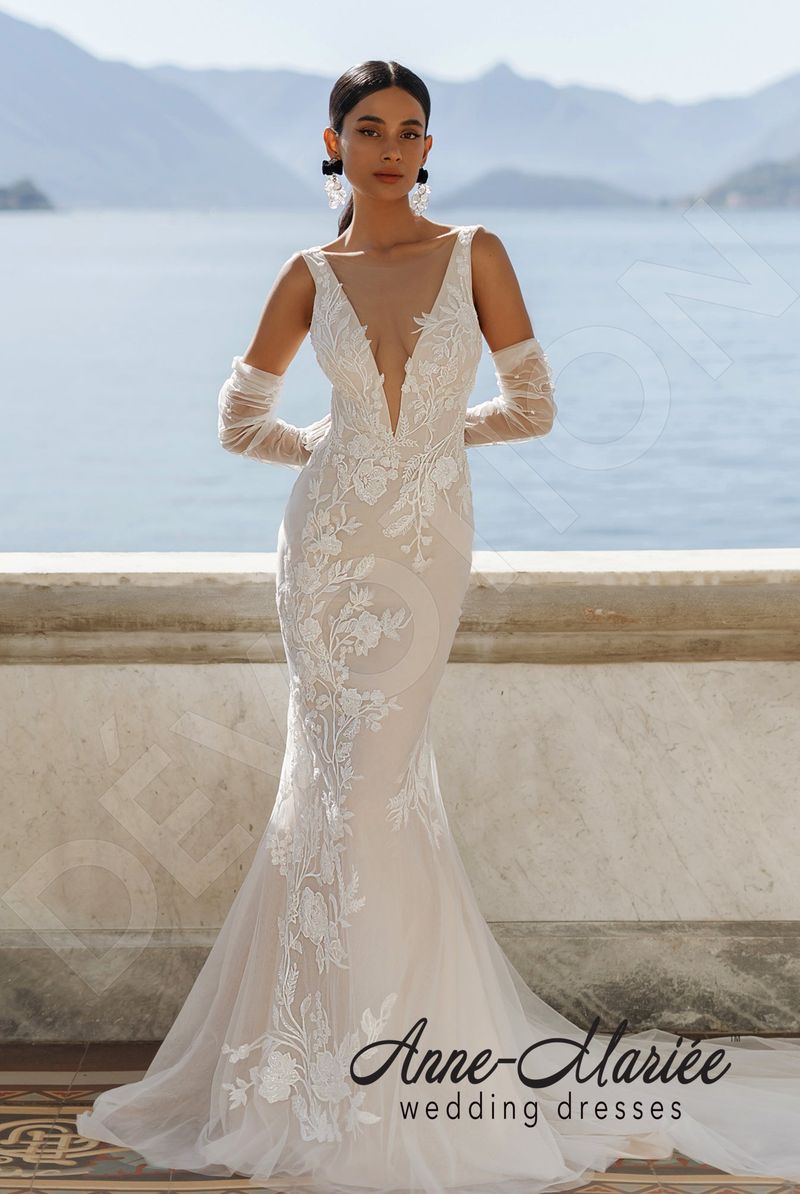 Custom-Made Mermaid Illusion Wedding Dress $2,400 | Devotion Dresses Custom-Made Mermaid Illusion Wedding Dress $2,400 | Devotion Dresses
