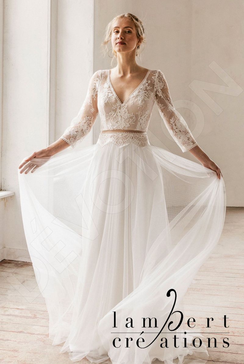 Custom-Made A-line V-neck Wedding Dress $3,890 | Devotion Dresses Custom-Made A-line V-neck Wedding Dress $3,890 | Devotion Dresses