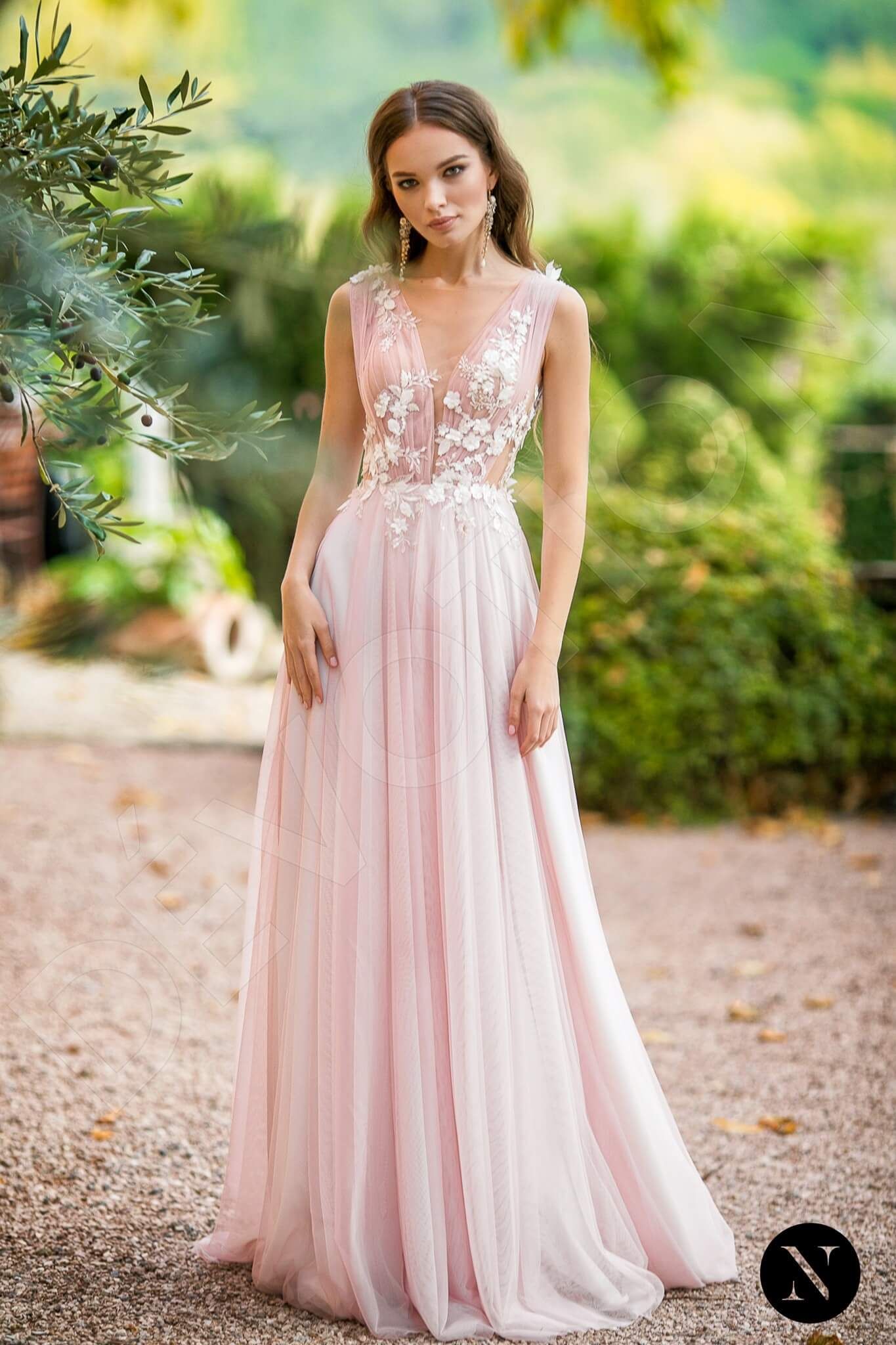 strapless open back dress Queen of the Polka Dots Maxi Dress main image 1