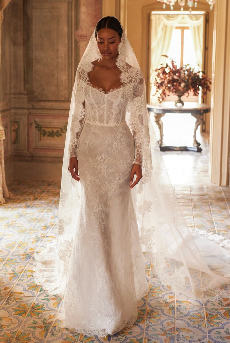 Custom-Made Mermaid Off-shoulder Wedding Dress $2,150 | Devotion Dresses Custom-Made Mermaid Off-shoulder Wedding Dress $2,150 | Devotion Dresses
