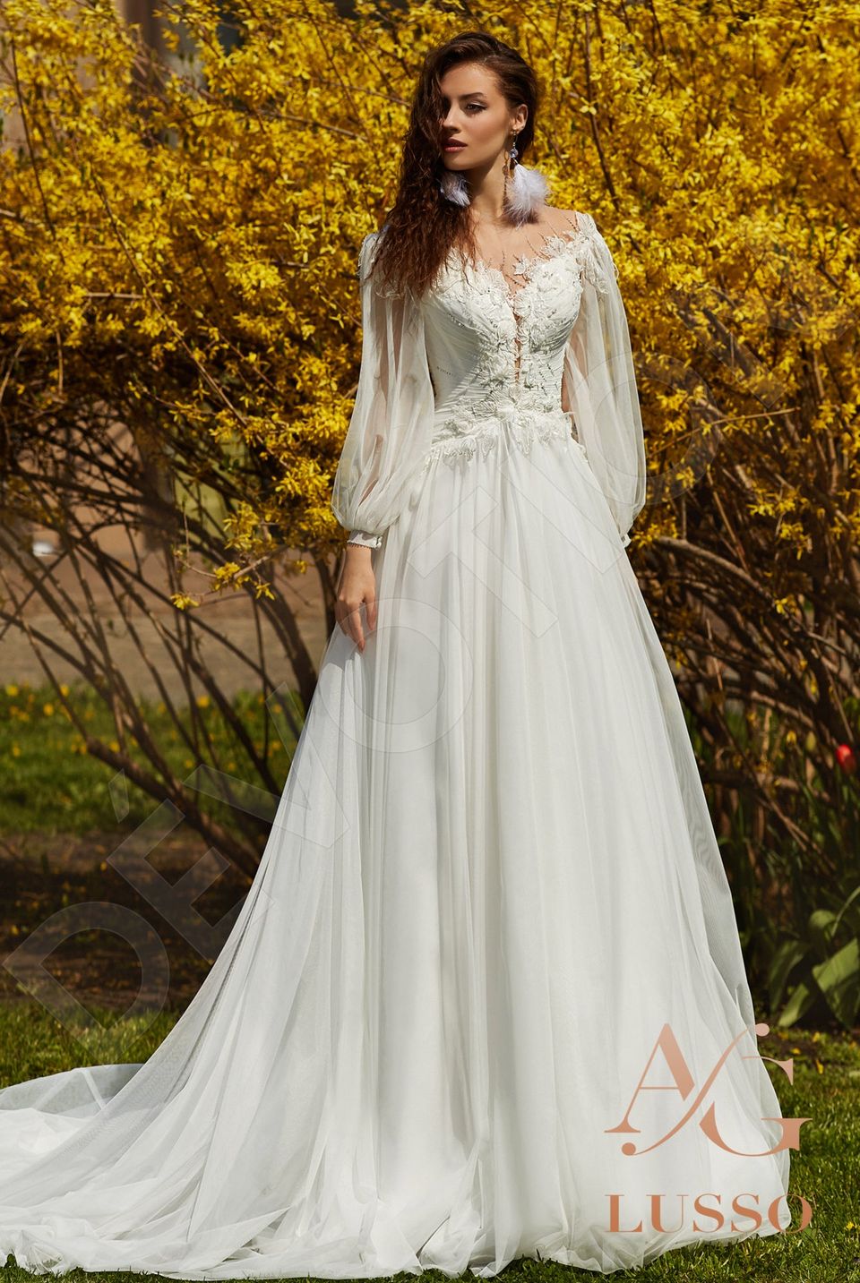 wedding dress donoma with long sleeves reviews Dama Couture, Suri Sample Wedding Dress Save 78%