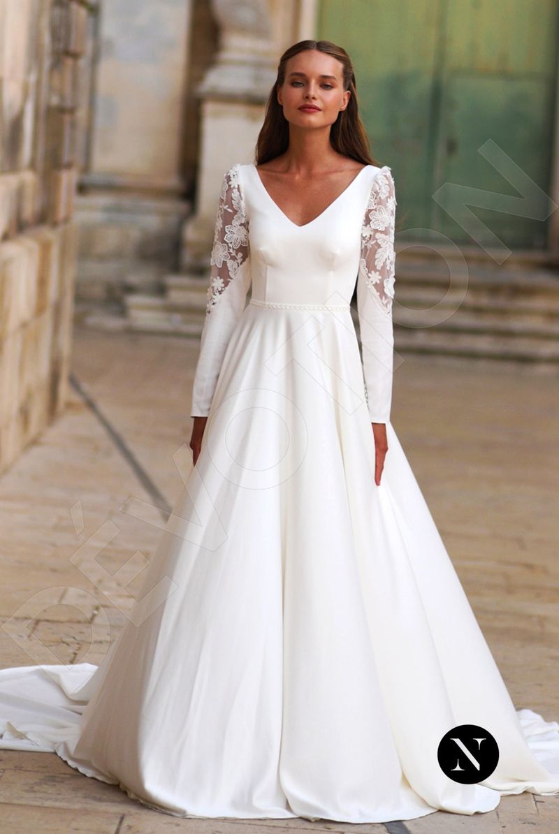 Custom-Made A-line V-neck Wedding Dress $2,190 | Devotion Dresses Custom-Made A-line V-neck Wedding Dress $2,190 | Devotion Dresses