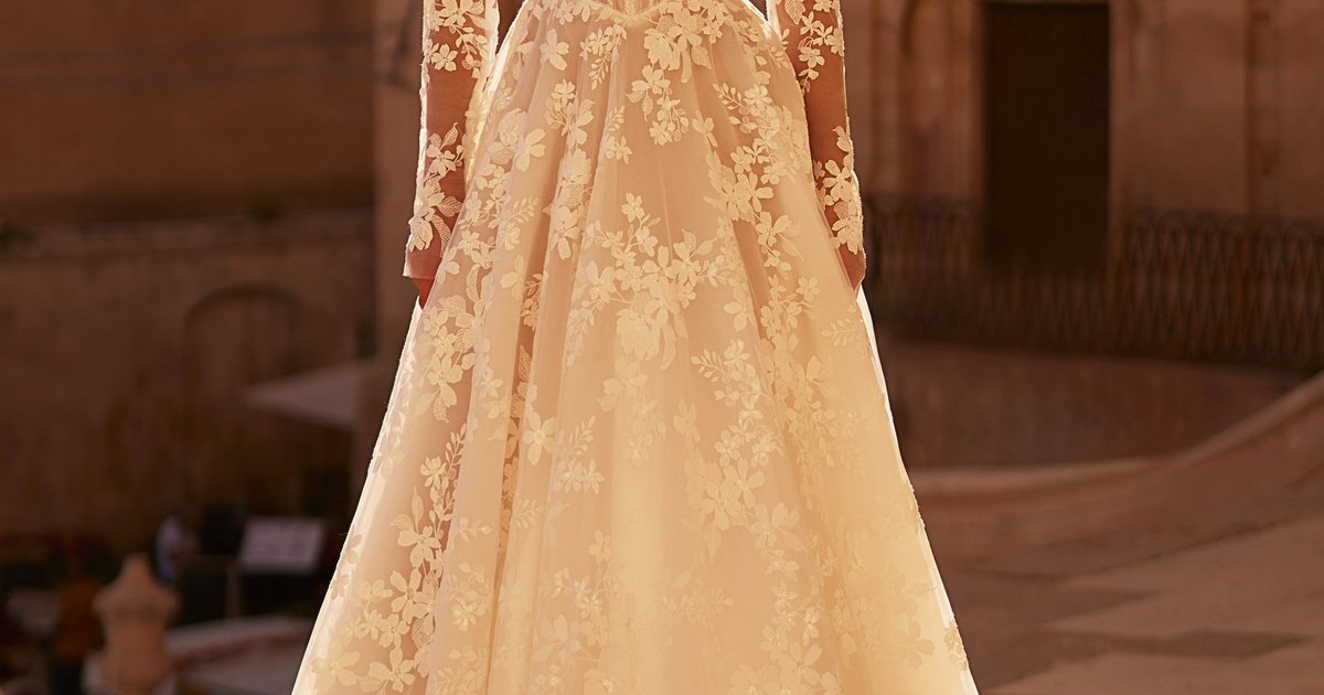 gold a line wedding dress Gold Star Sequin Lace Cap Sleeve A-line Prom Dresses,PD00290 AlineBridal