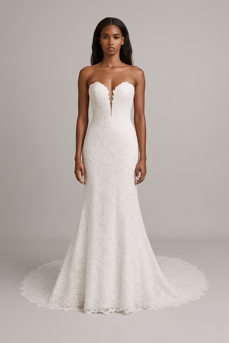 Veloria Custom-Made A-line Sweetheart Neckline Wedding Dress Veloria Custom-Made A-line Sweetheart Neckline Wedding Dress